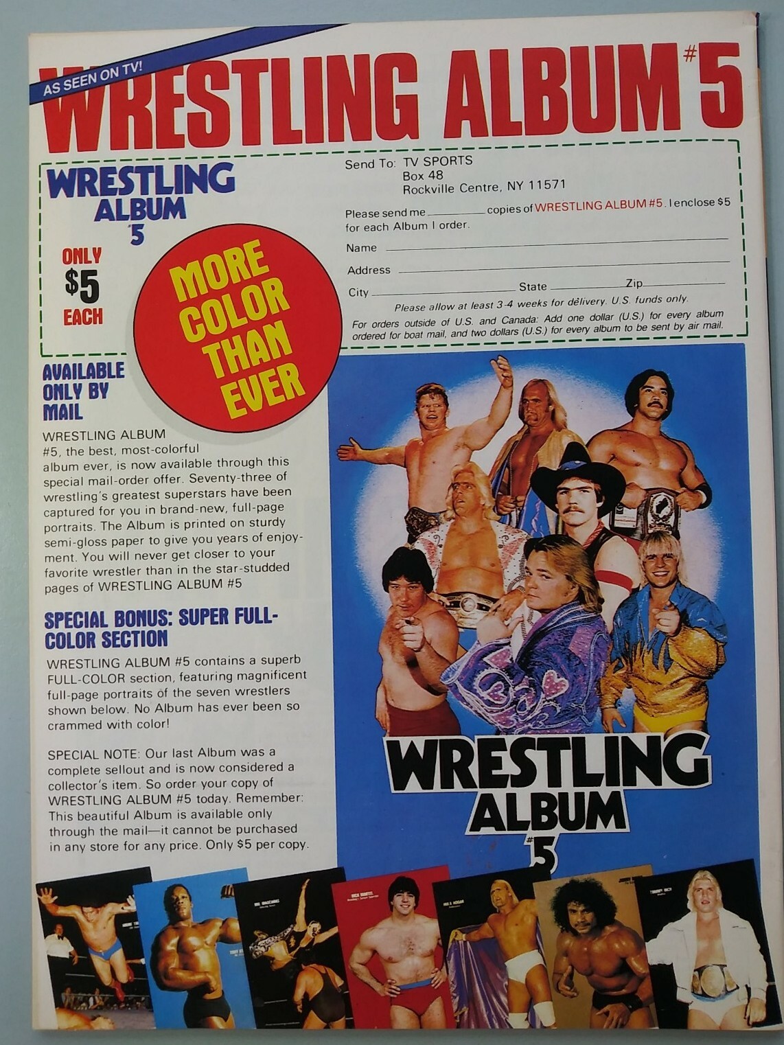 Pro Wrestling Illustrated Annual Spring 1984 Magazine Tony Atlus Kevin Von Erich
