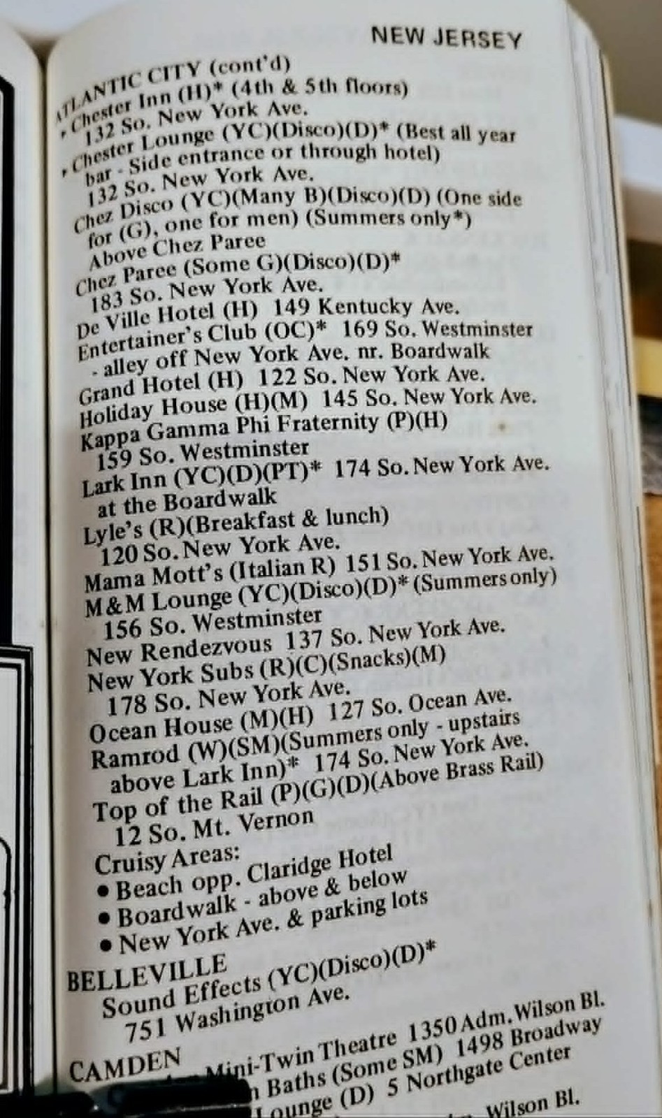 1978 Bob Damron’s Address Book – Vintage Gay Ads, Travel Guide