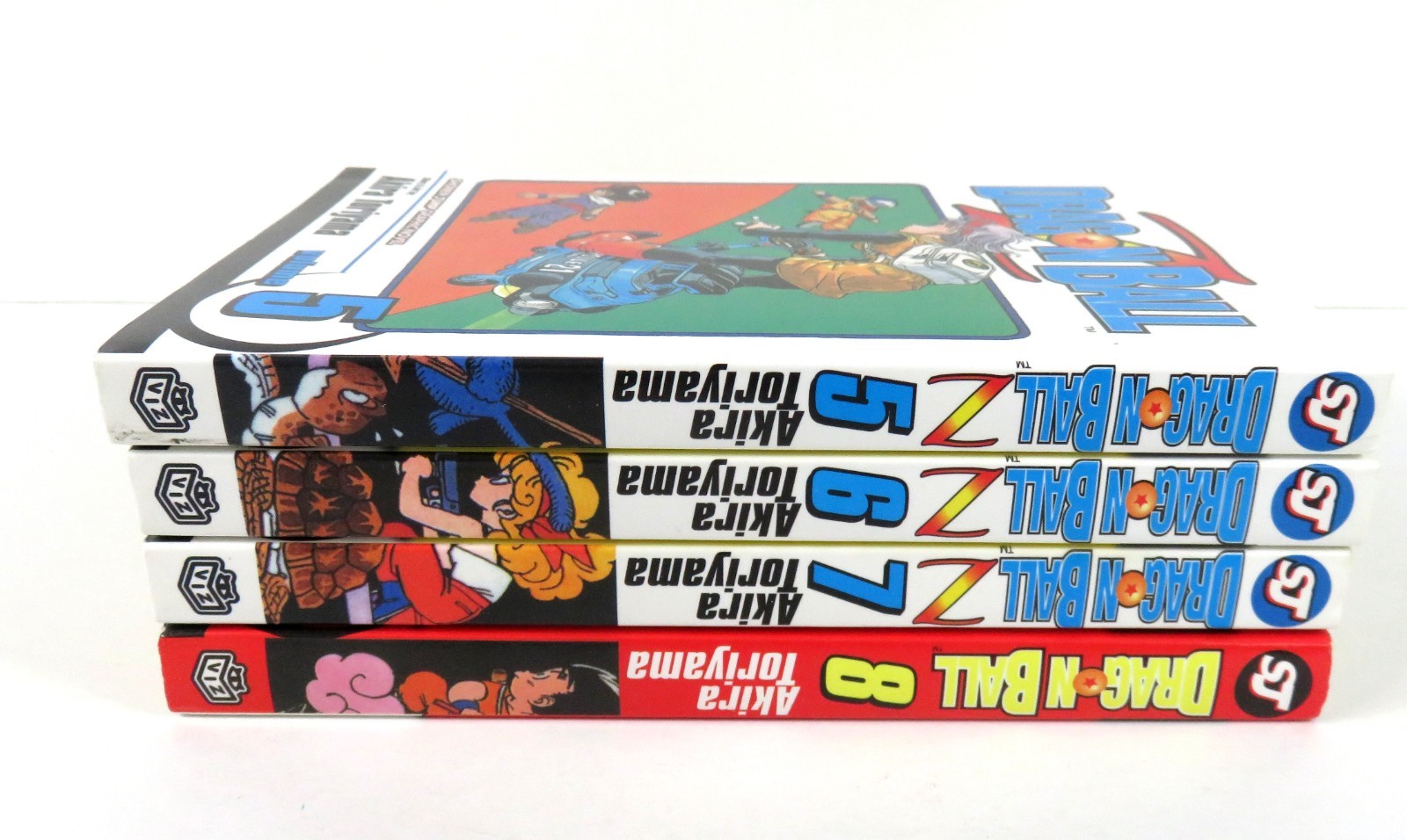 Dragon Ball Z Vol. 5 6 7 8 Akira Toriyama VIZ Graphic Novel (2001) [VG]