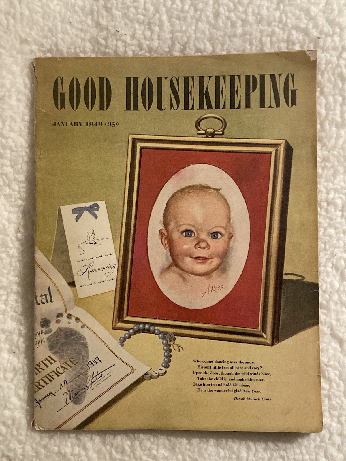 Vintage Good Housekeeping Magazine January 1949 – Alex Ross Cover