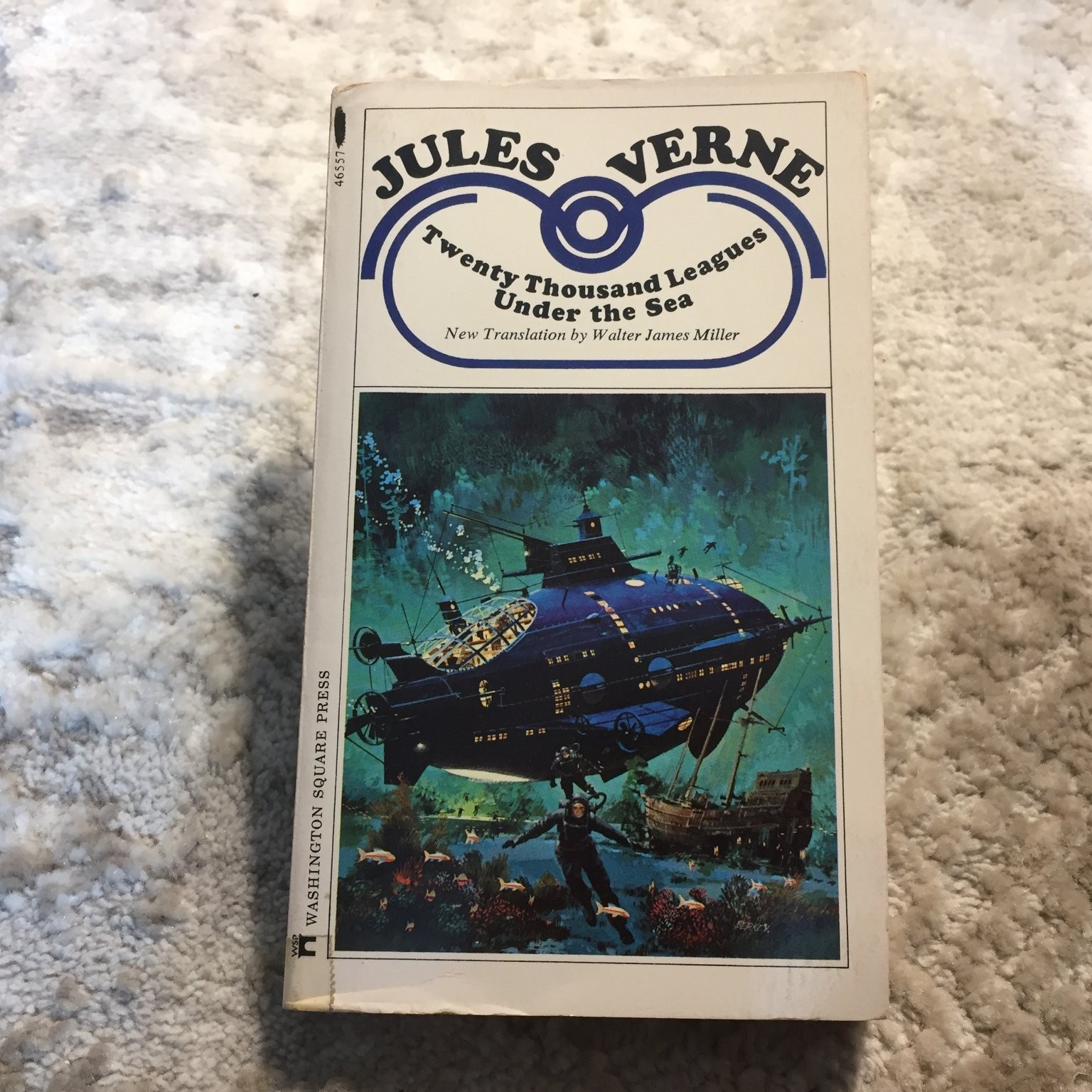 Twenty Thousand Leagues Under the Sea Jules Verne Washington Square Press PB