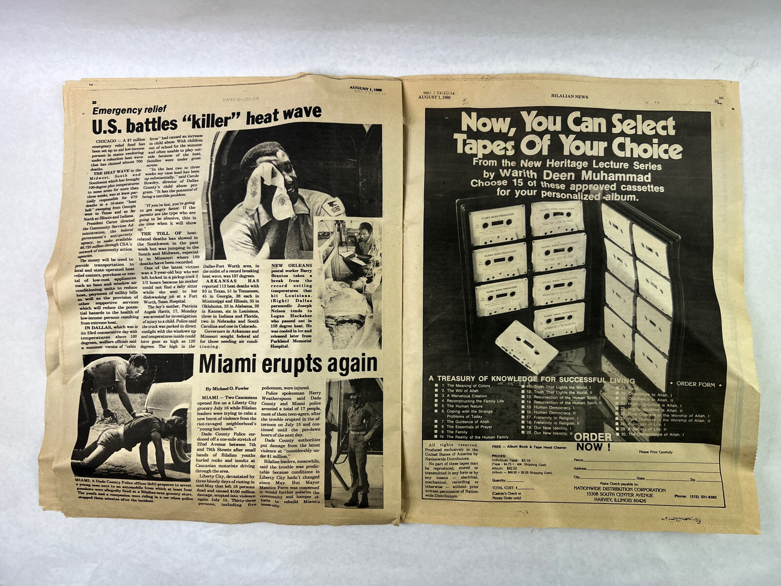Warith Muhammad Bilalian News V.5 N.39 1980 Nation Of Islam Newspaper Vintage