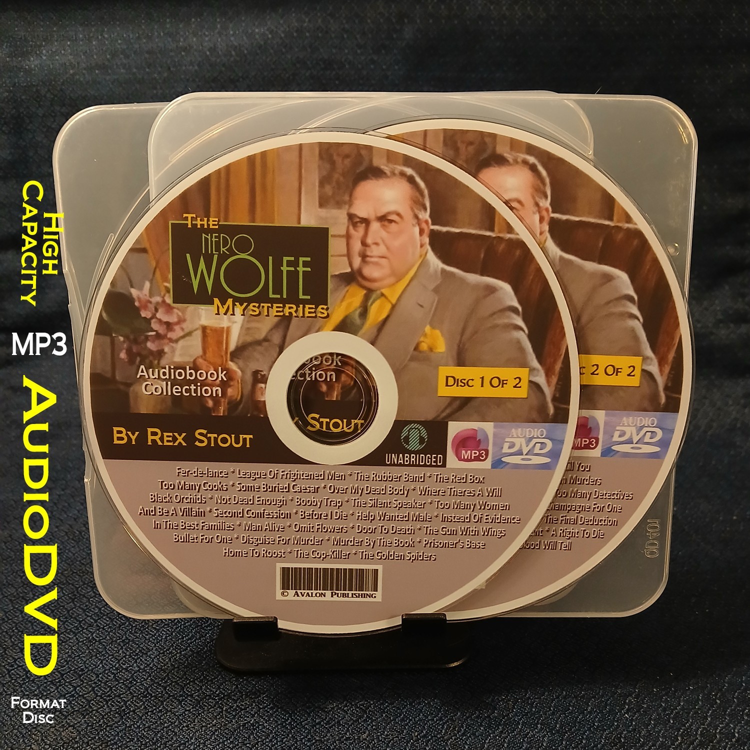The NERO WOLFE Mysteries By Rex Stout – 74 MP3 Audiobook Collection