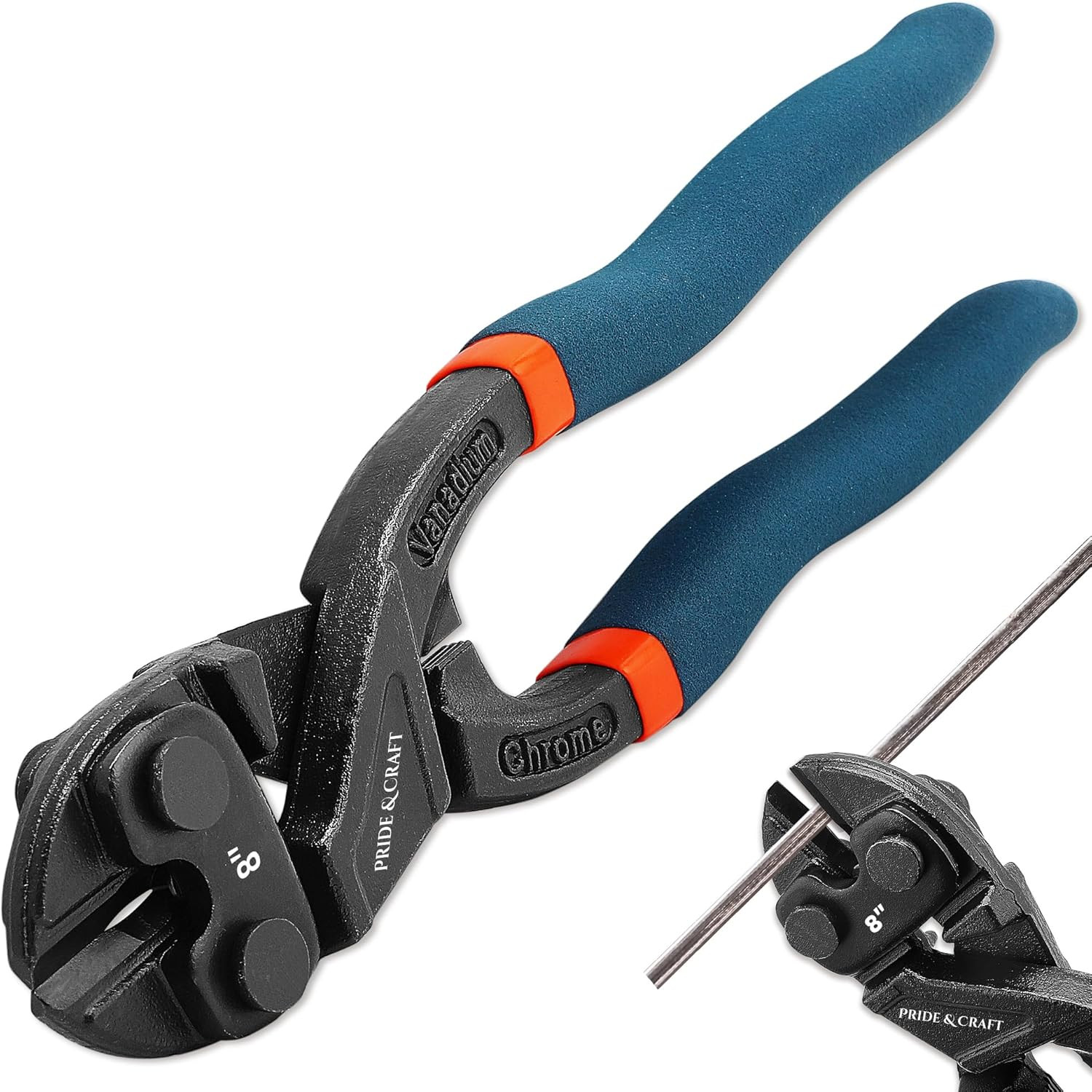 8 Inches Mini Bolt Cutter Heavy Duty Cutting Tool for Wire, Chain, and Bolts, Sn
