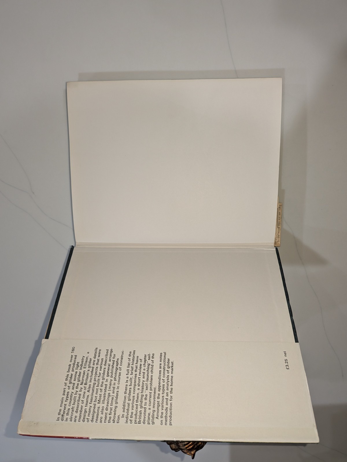 British Gliders and Sailplanes 1922-1970 – Norman Ellison | 1971 1st Ed | DJ
