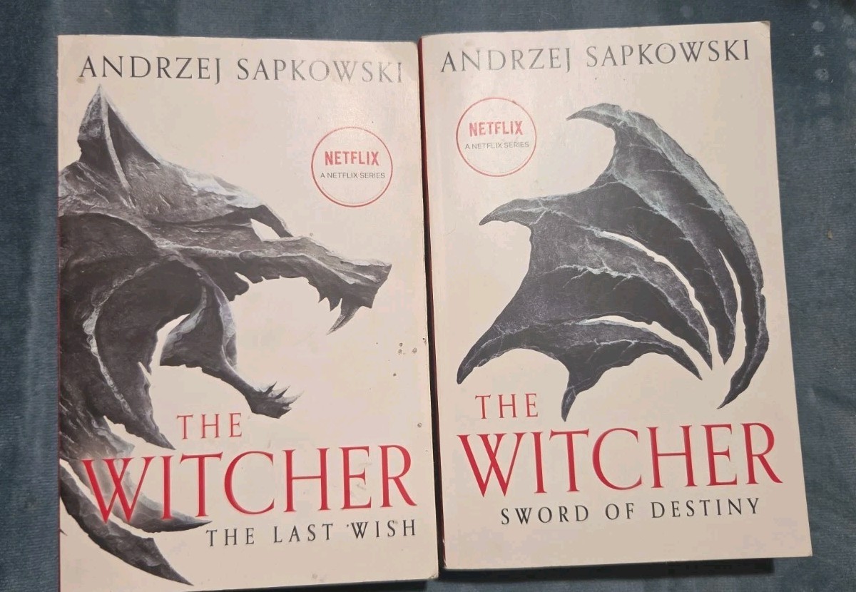 Andrzej Sapkowski the Witcher 1st Two Books “The Last Wish” “Sword of Destiny”