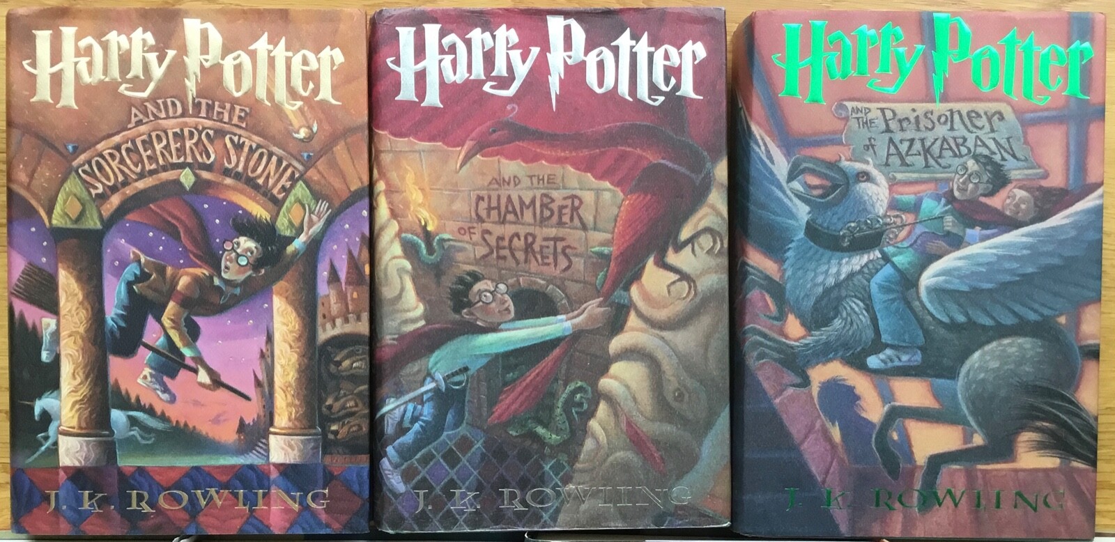 VG COMPLETE Set of 7 HC DJ All First Editions 1st Print Harry Potter J K Rowling