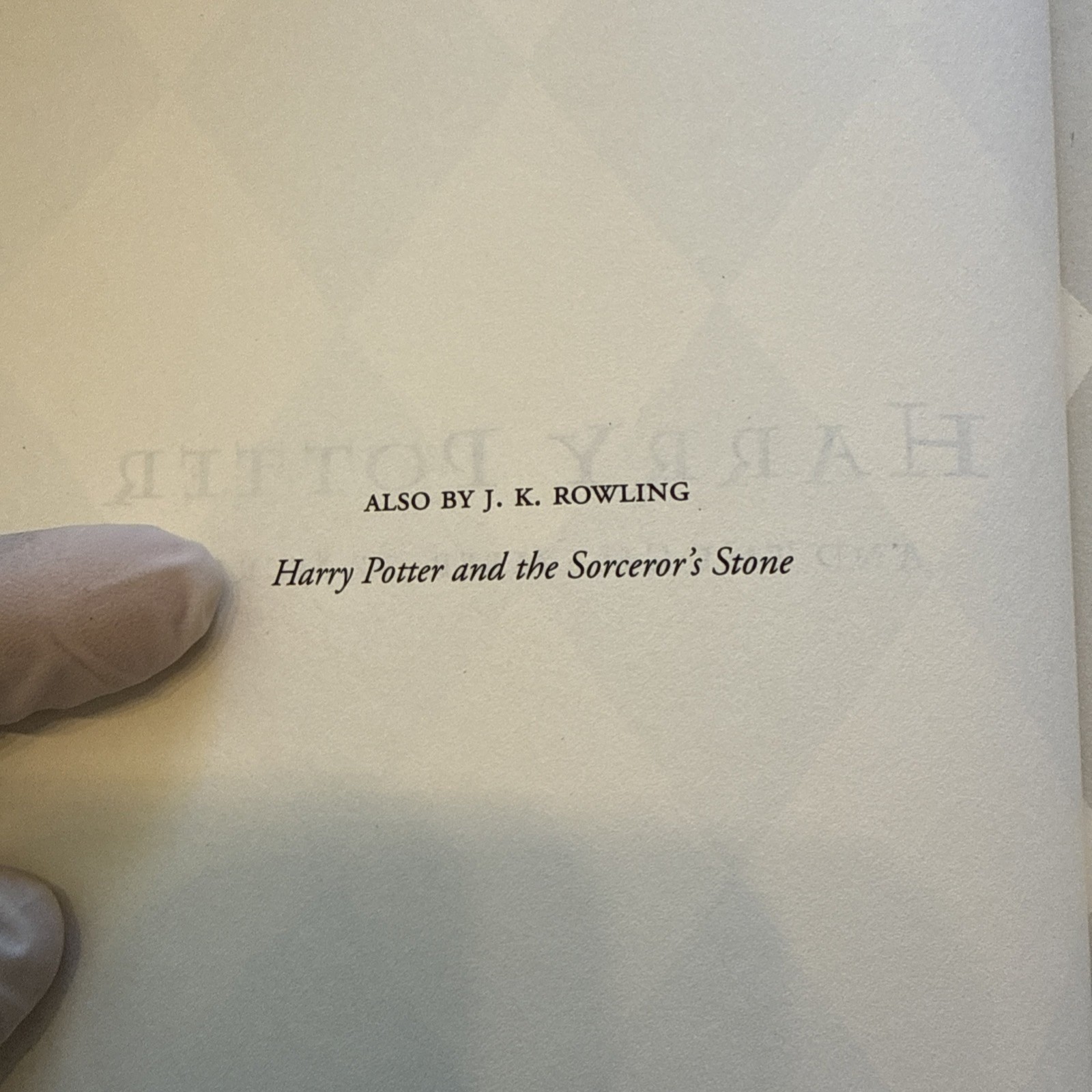 RARE SPELLING ERROR “Harry Potter and the Chamber of Secrets” 1st/1st Rowling