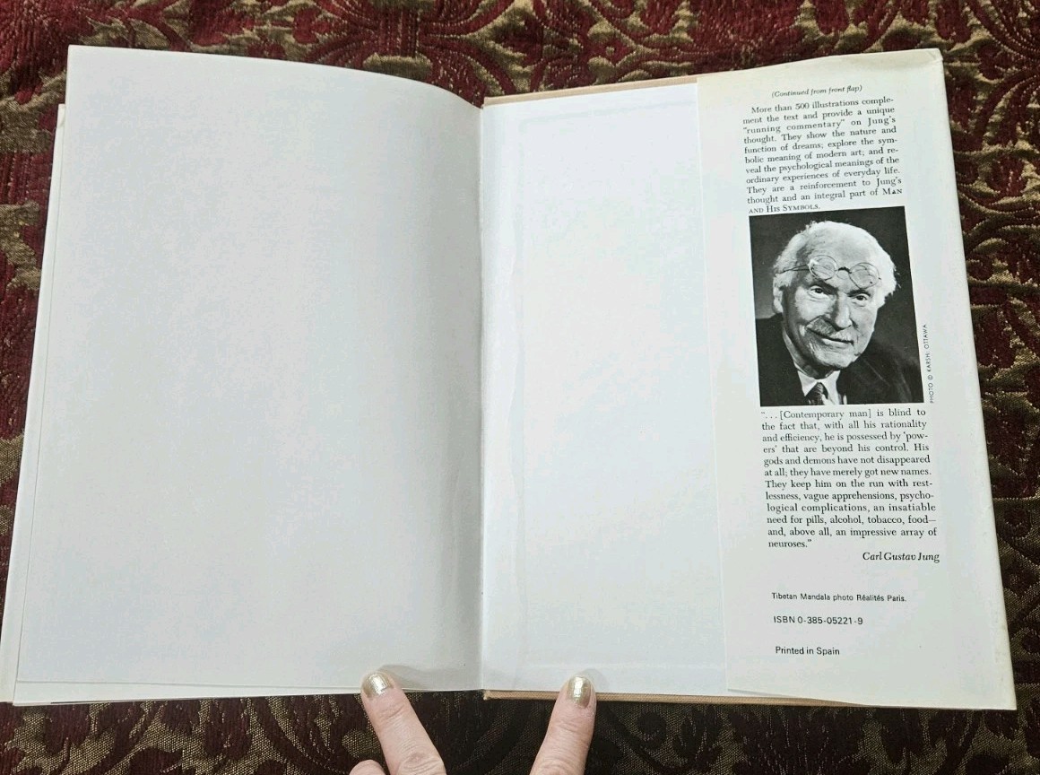 1979. Man and His Symbols By Carl G. Jung Illustrated Black, White & Color HC/DJ