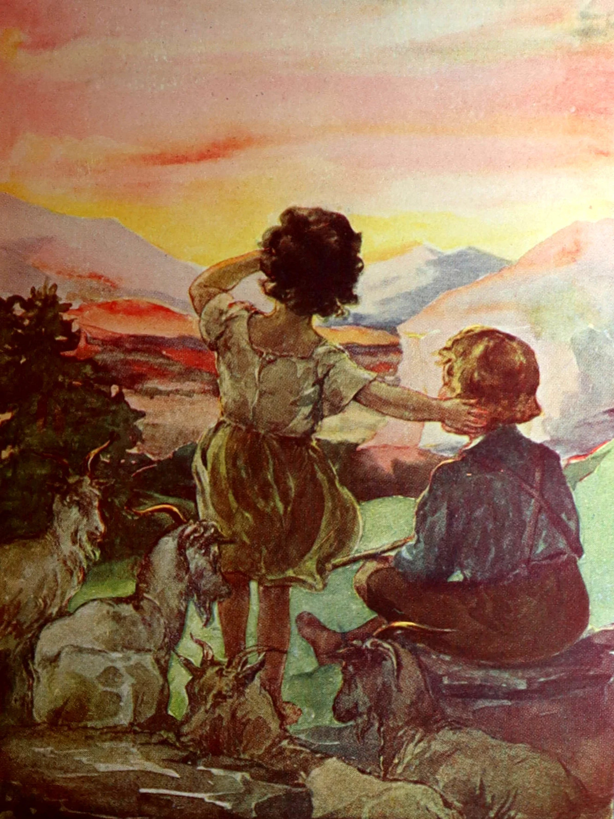 1900 Scarce Binding Variant – Heidi by Johanna Spyri, Colour Illustrated