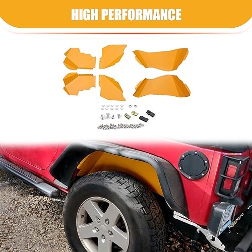 ECOTRIC Front Rear Inner Fender Liners Jeep Wrangler JK