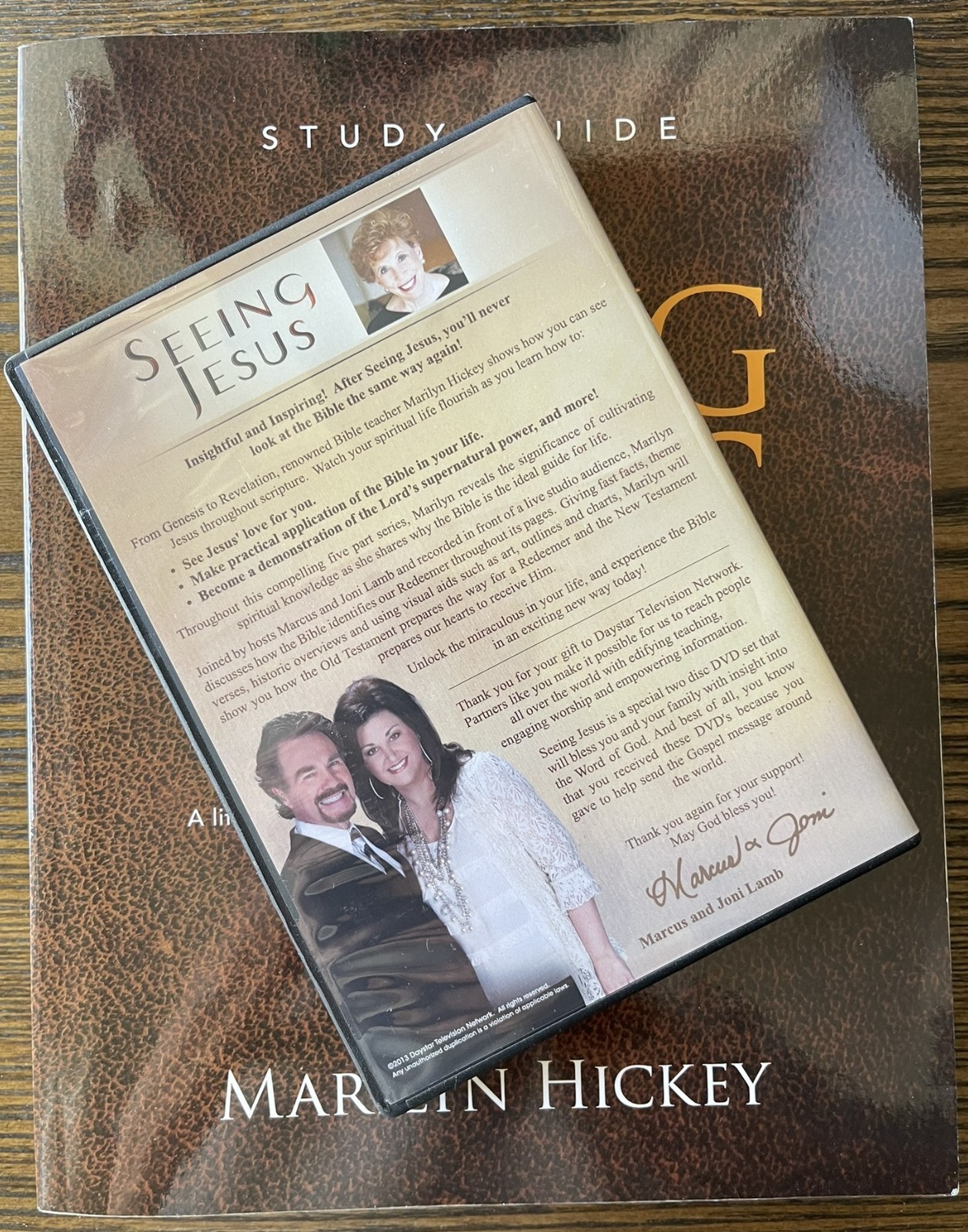 Seeing Jesus Bible Encounter Study and 2 DVD’s Guidebook by Marilyn Hickey :VG+