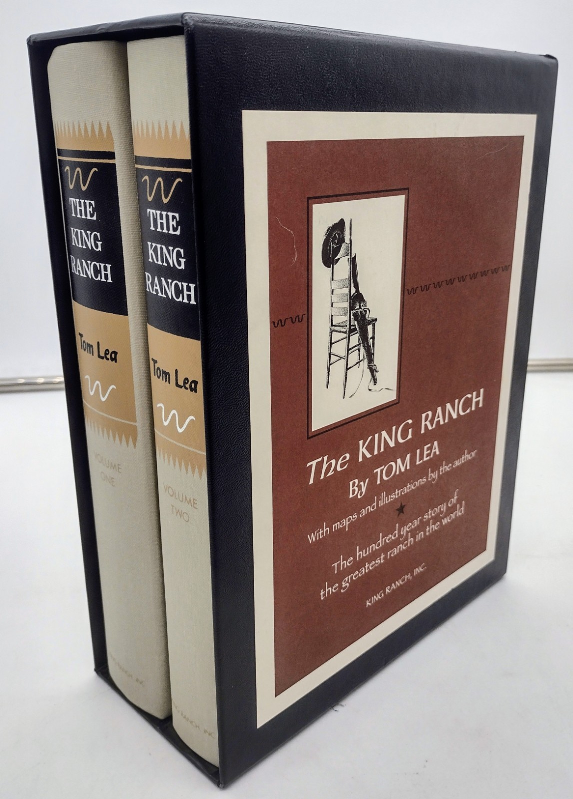 The King Ranch Tom Lea 50th Anniversary Edition Two Volumes (1 & 2) w/Slipcase