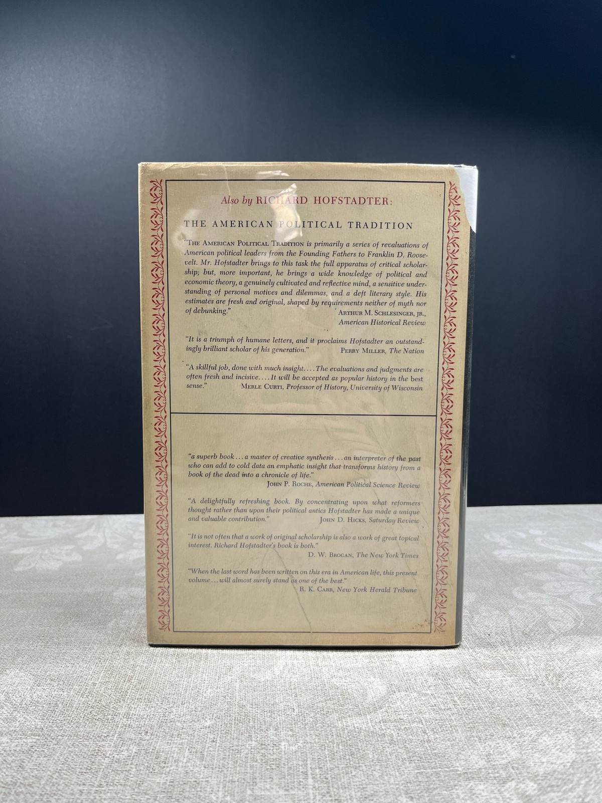 1970, Anti-intellectualism by Richard Hofstadter, Alfred A. Knopf 6th printing