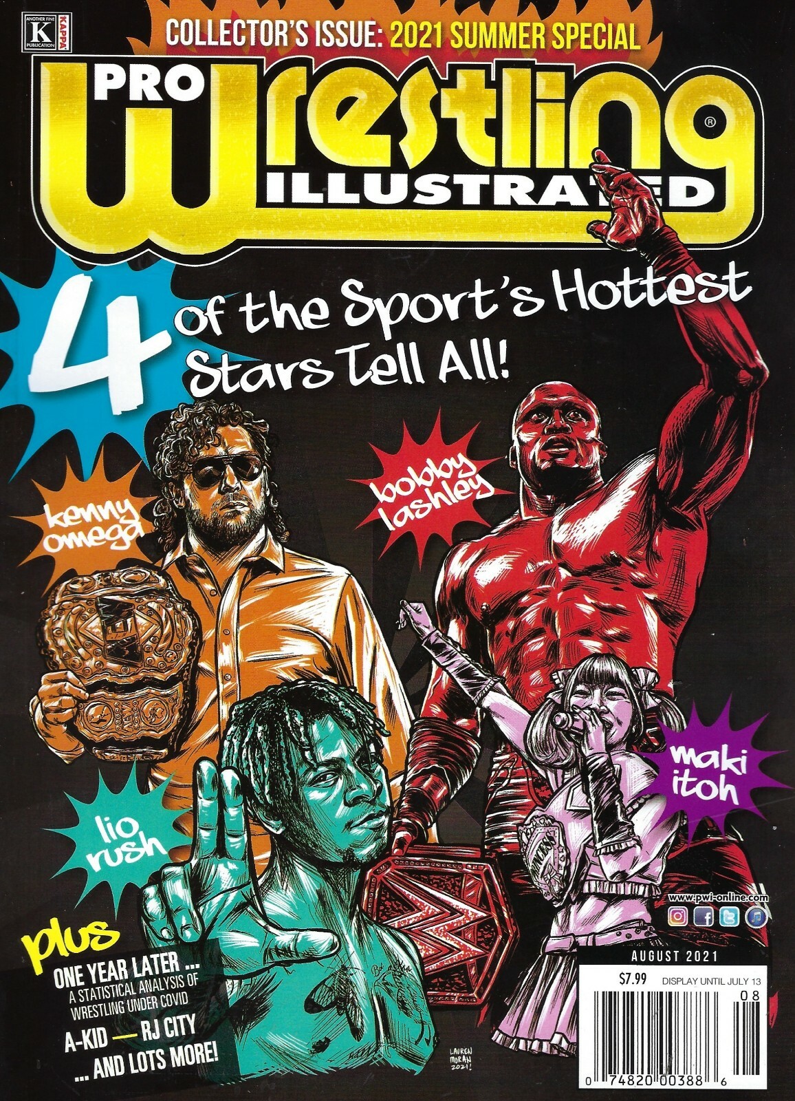PRO Wrestling Illustrated August 2021 4 of the Biggest Stars Tell All