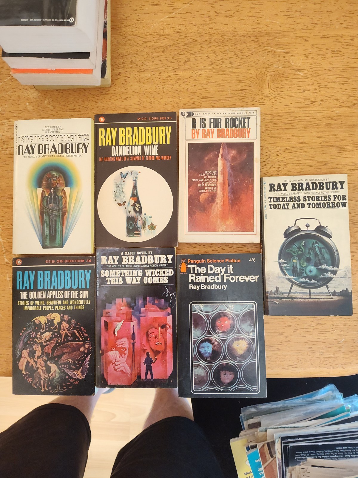 RAY BRADBURY LOT PB TIMELESS I SING DANDELION ROCKET GOLDEN APPLES WICKED RAINED