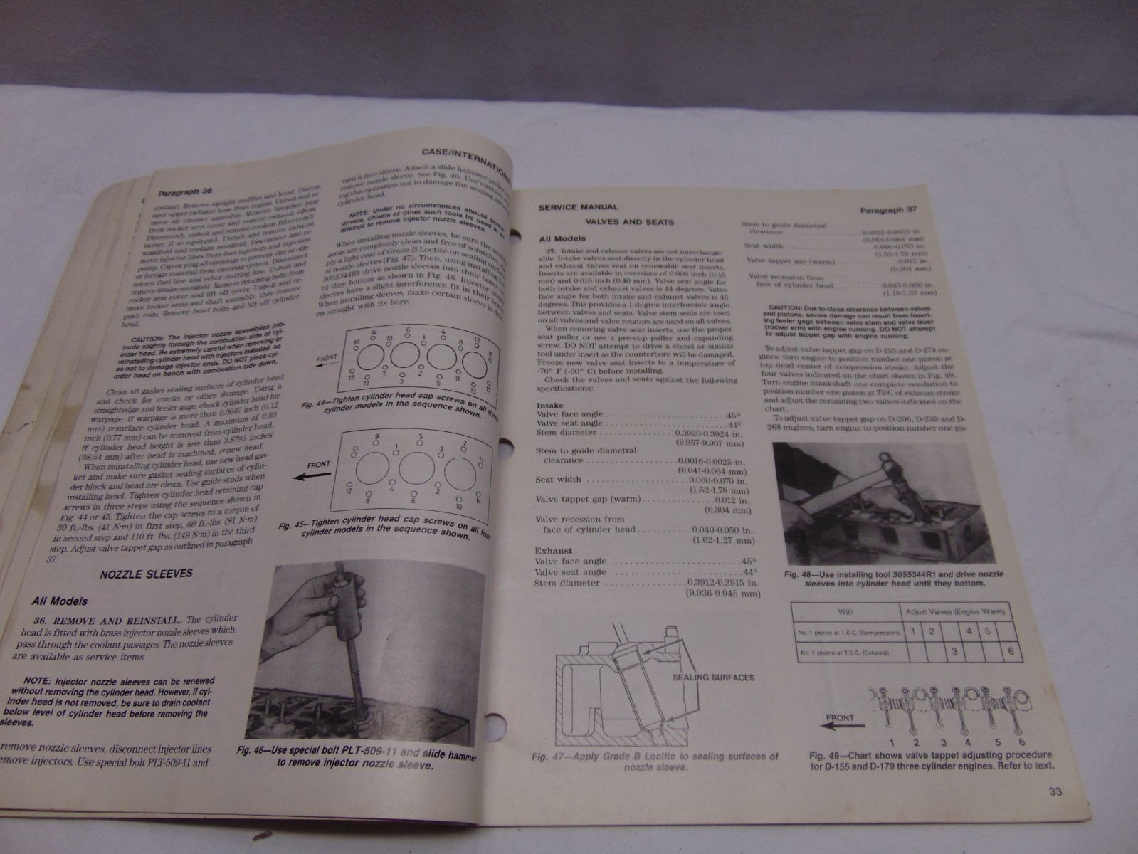 2000 Case / International shop manual paperback 104 pages C-39 385 485 585 685