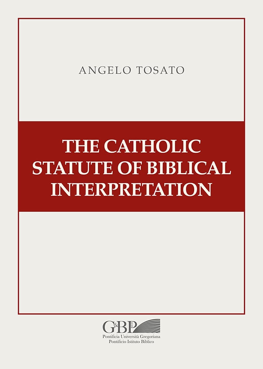 Catholic Biblical Interpretation – SCARCE BOOK – classic, comprehensive THEOLOGY