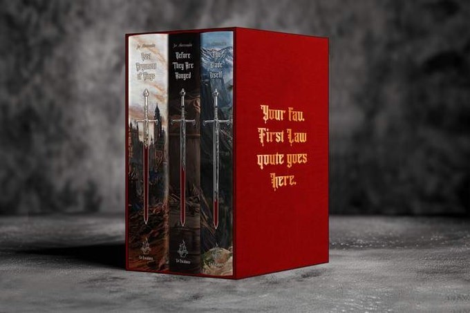 First Law Trilogy. Joe Abercrombie. Edition Limited Kickstarter Slipcase +Extras