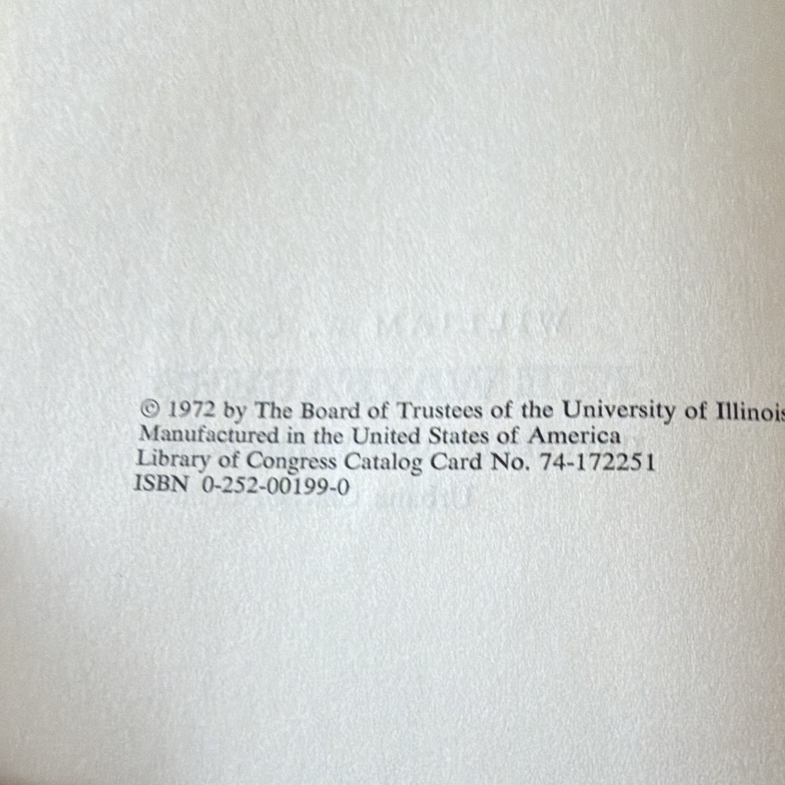 William W. Crain The Wayfarers Hardcover 1972 University of Illinois Press DJ