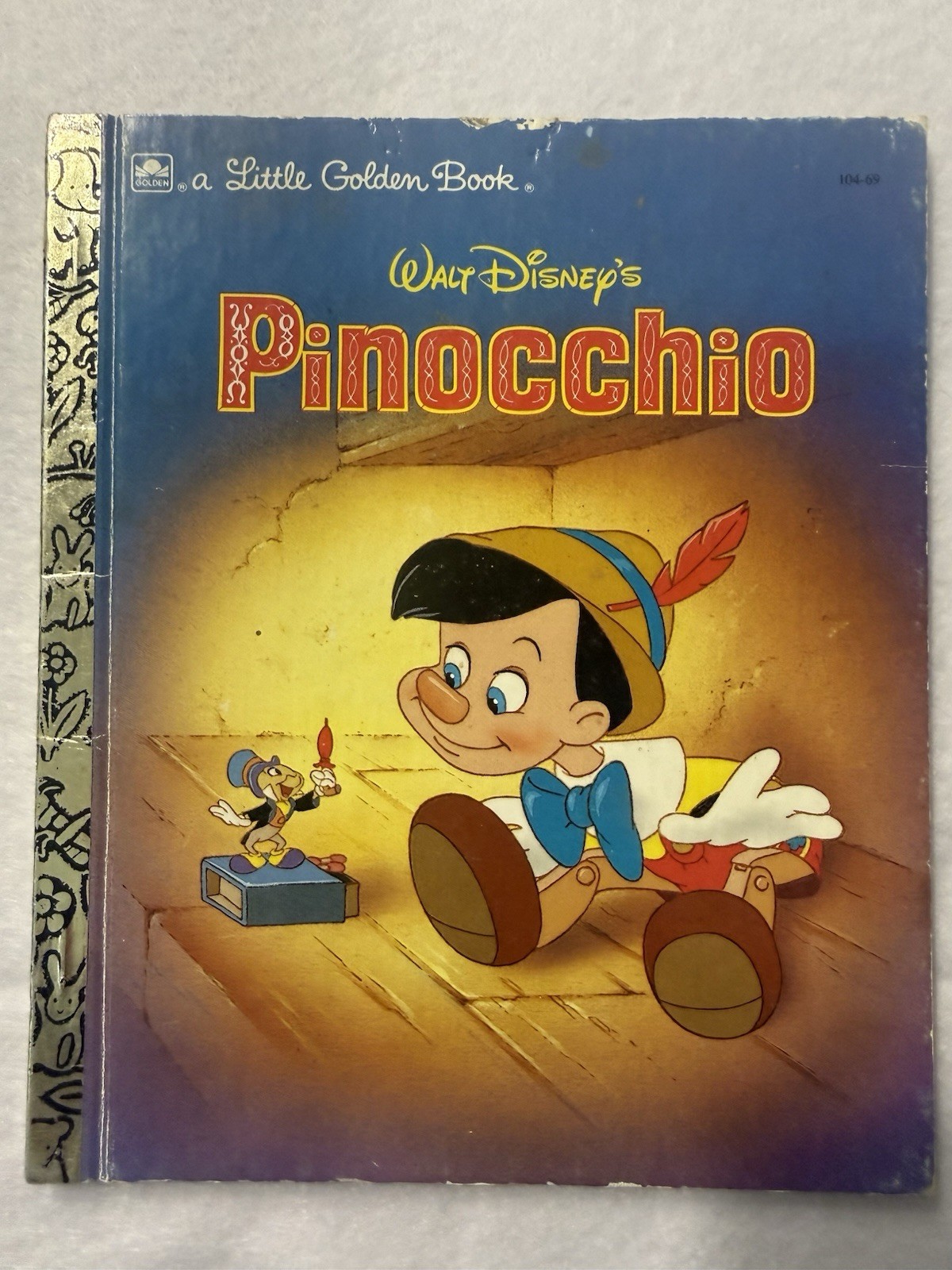 Walt Disney’s Pinocchio Little Golden Book 1990 Classic Disney