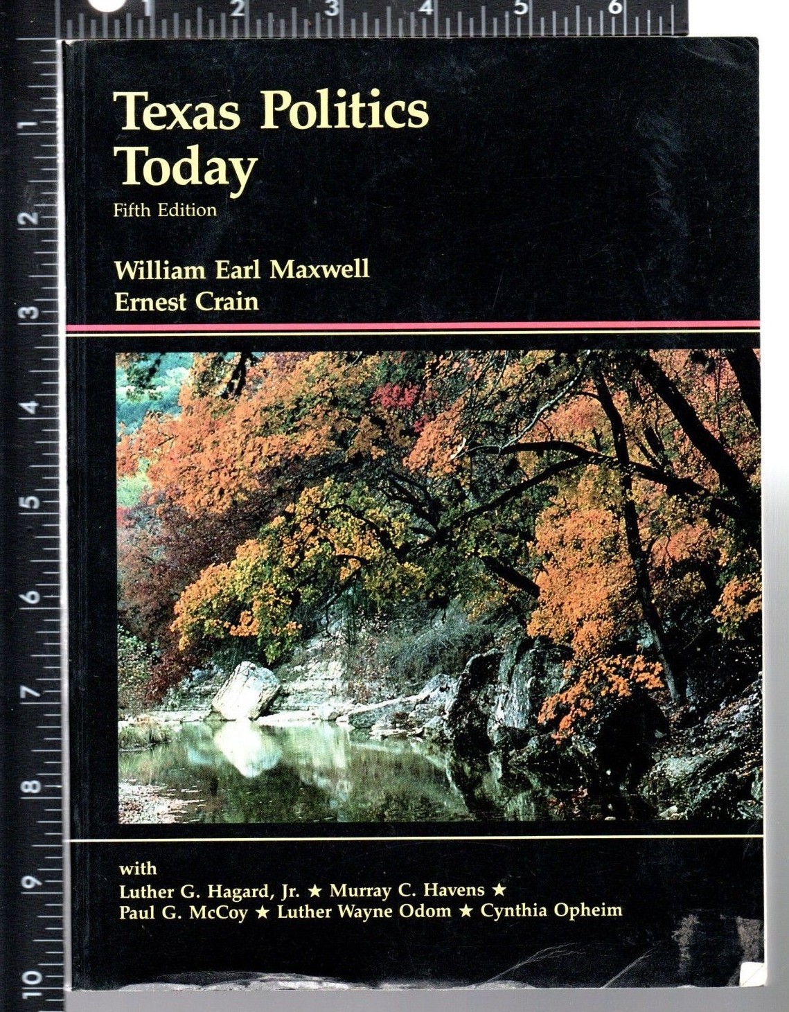 Texas Politics Today by Ernest Crain and William Earl Maxwell (1990, Paperback)