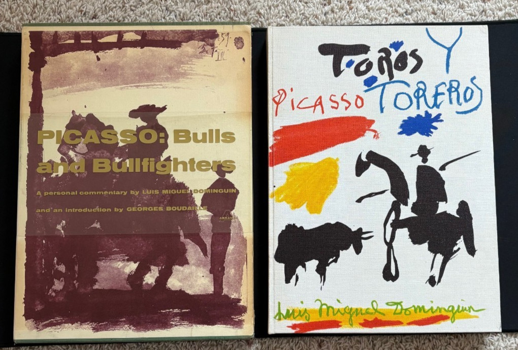 1961 Sketchbook PICASSO: Bulls and Bullfighters by Luis Miguel Dominguin 1st Ed.