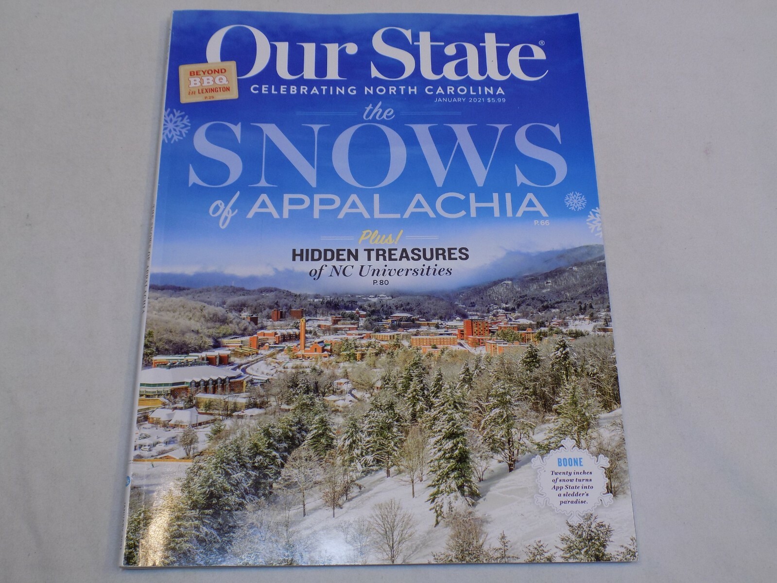 Our State Celebrating North Carolina Magazine January 2021 Appalachia Boone Snow