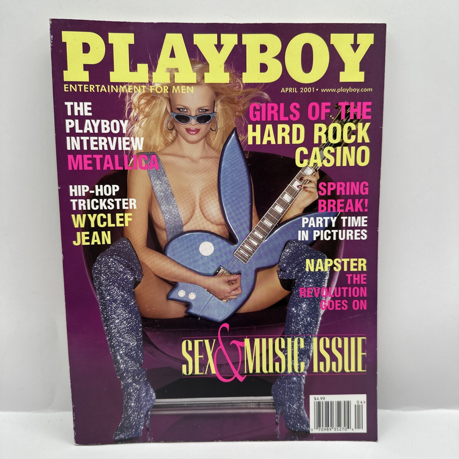 Vintage Playboy Magazine April 2001 Good Condition b