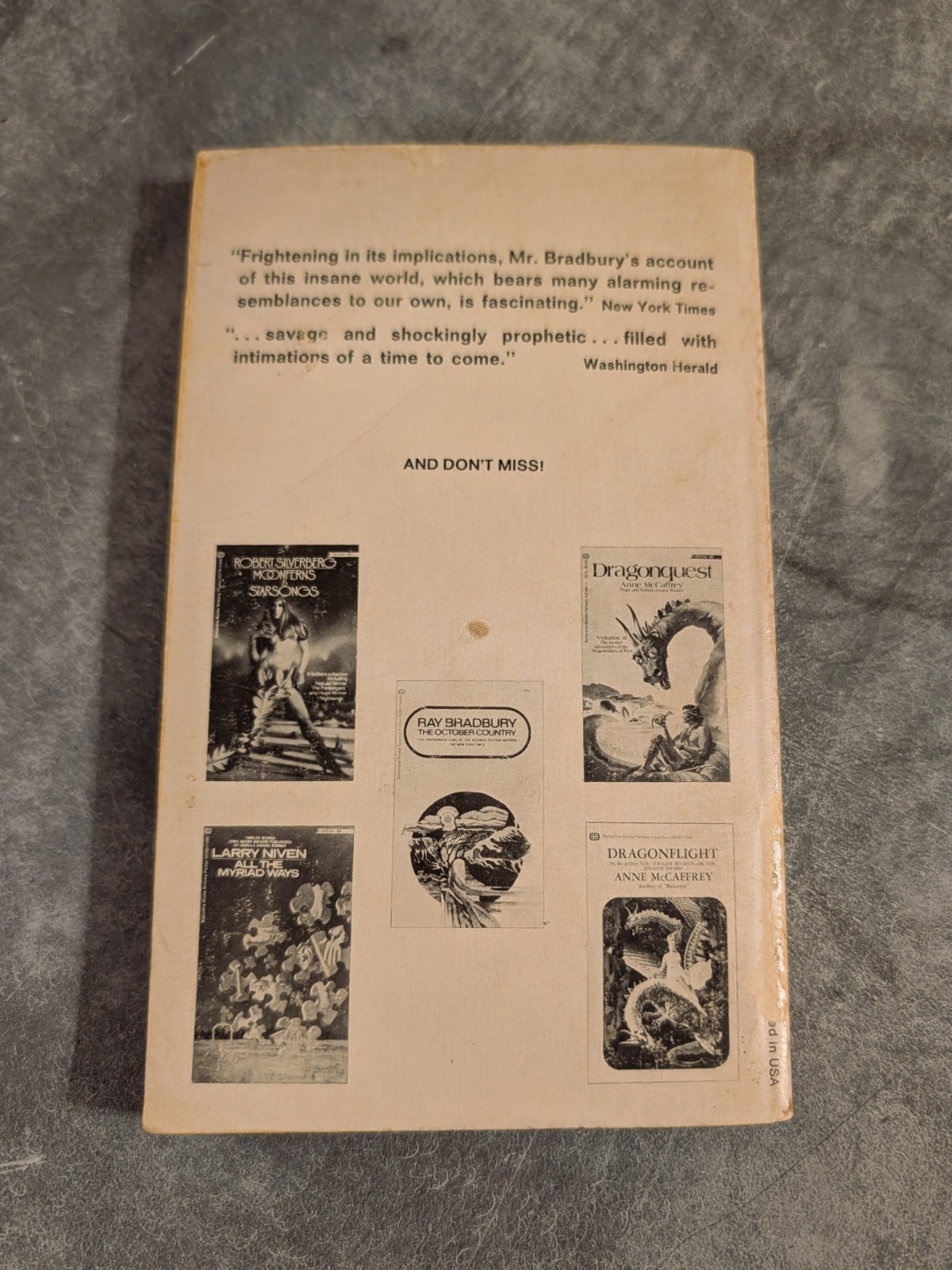 Vintage (1967-1991), Ray Bradbury, Collectible Bundle, “Fahrenheit 451”