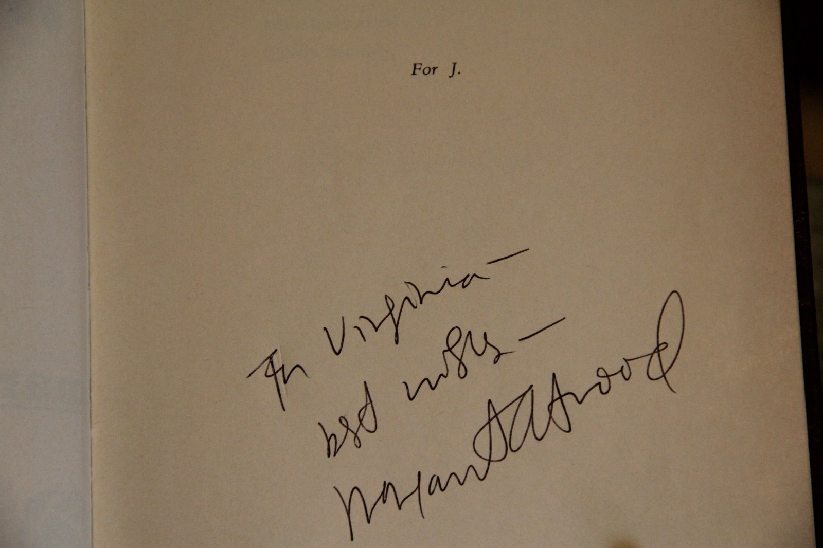 The Circle Game, Margaret Atwood, HC, later printing, 1966, signed by author