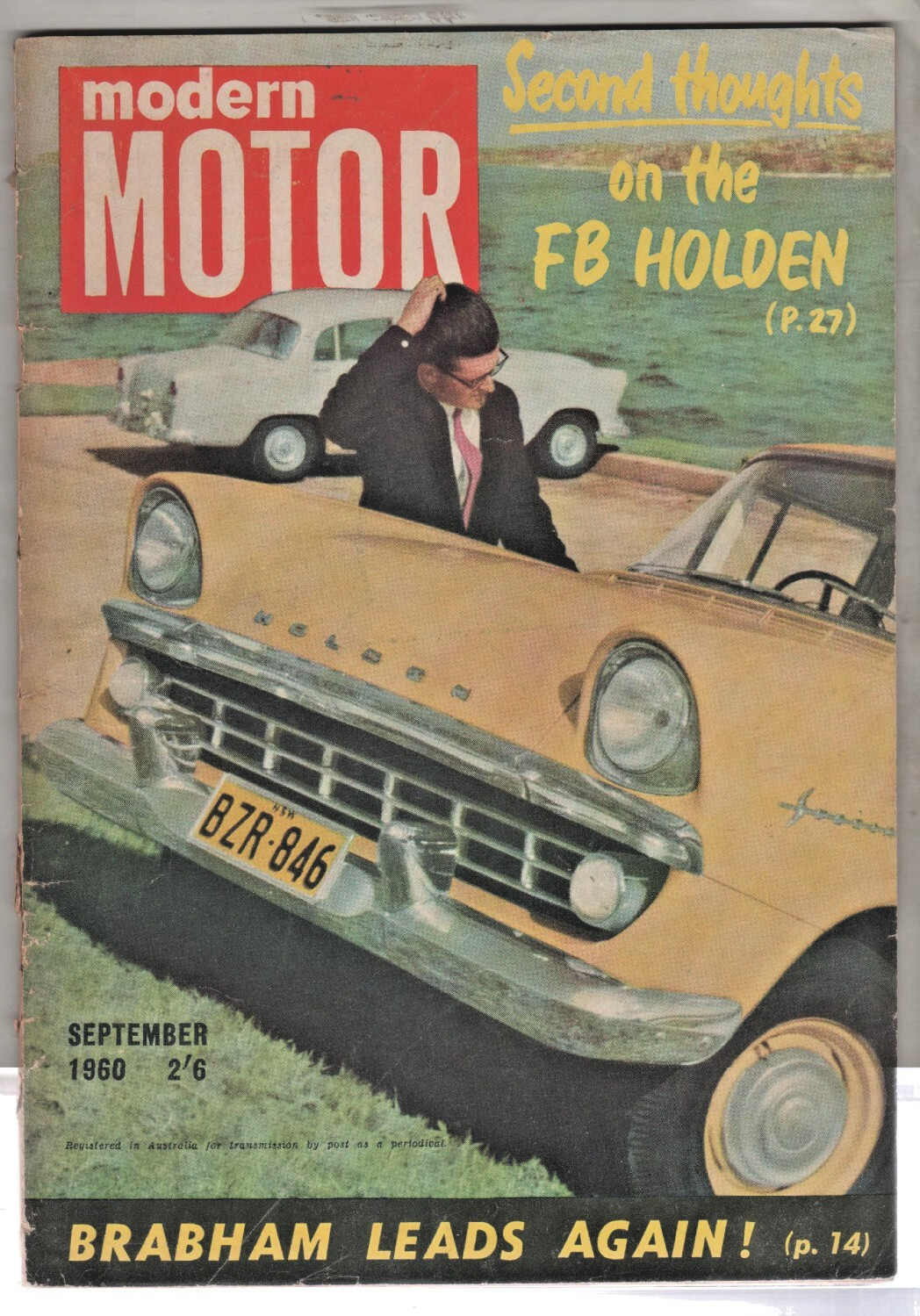 Modern Motor 1960 Sep Holden FB Lotus Elite Fairlane 500 MG Magnet Jack Brabham