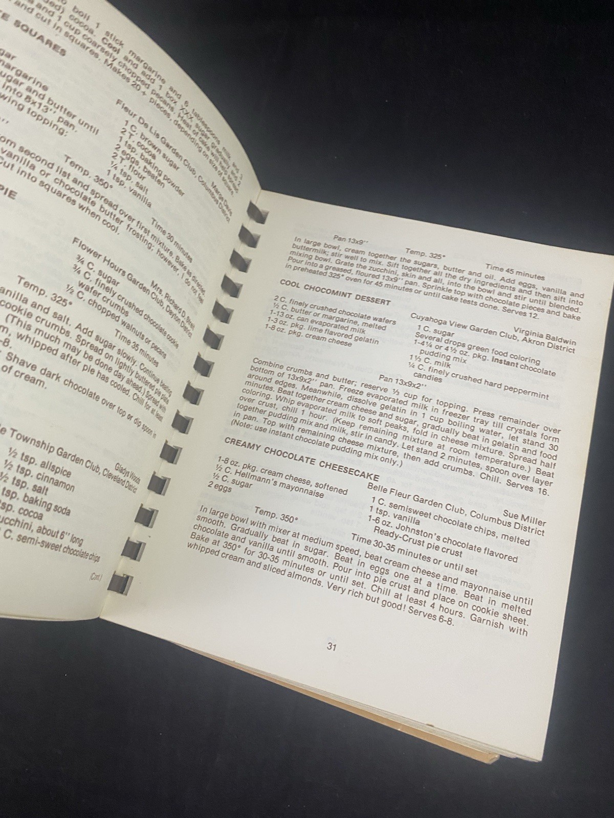 Garden Club of Ohio Cookbook Volume II Spiral Bound Over 270 pages VTG