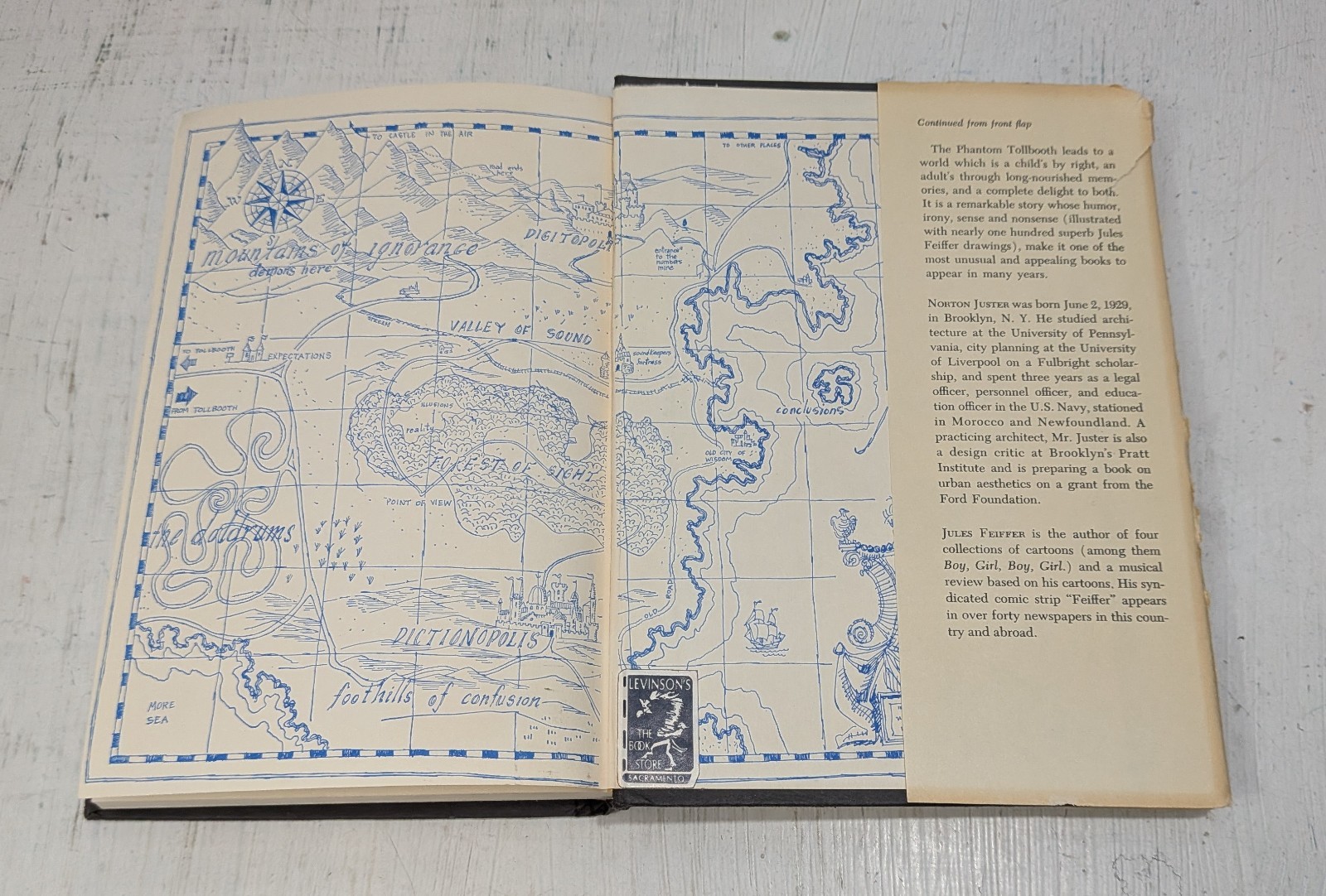 The Phantom Tollbooth Norton Juster Jules Feiffer Illustrated 1961 HARDCOVER