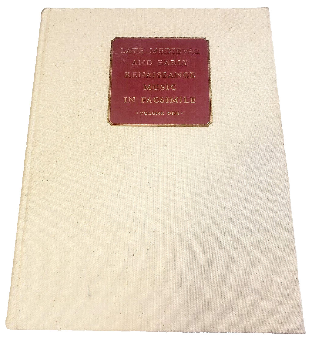 LATE MEDIEVAL & EARLY RENAISSANCE MUSIC IN FACSIMILE (Vol. 1, 1995) Rare HC BOOK