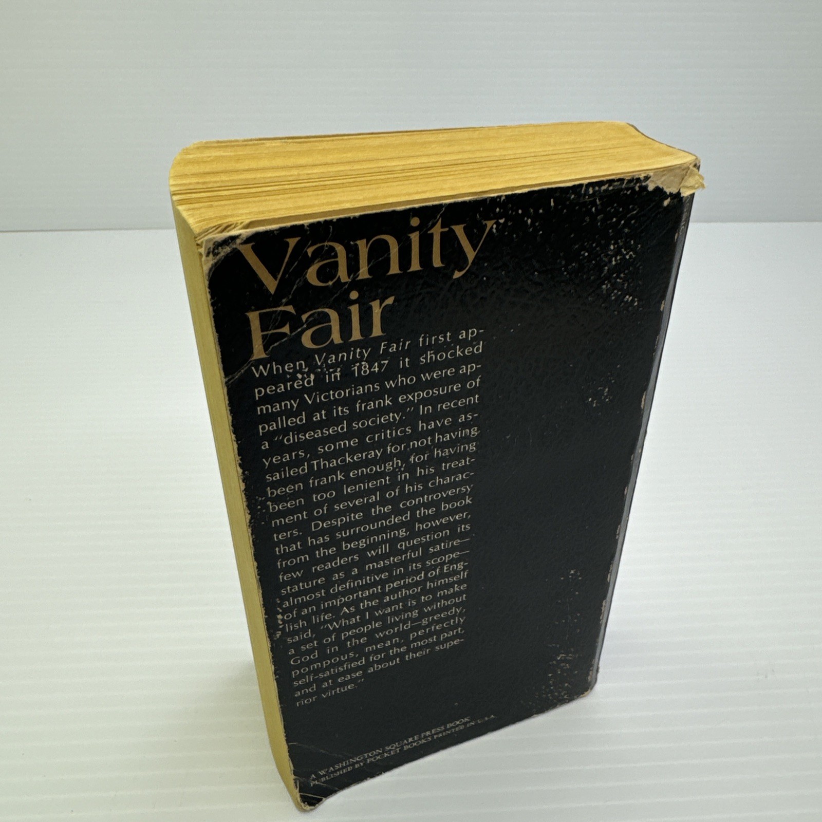 Vanity Fair William Makepeace Thackeray 1972 PB Washington Square Press Enriched