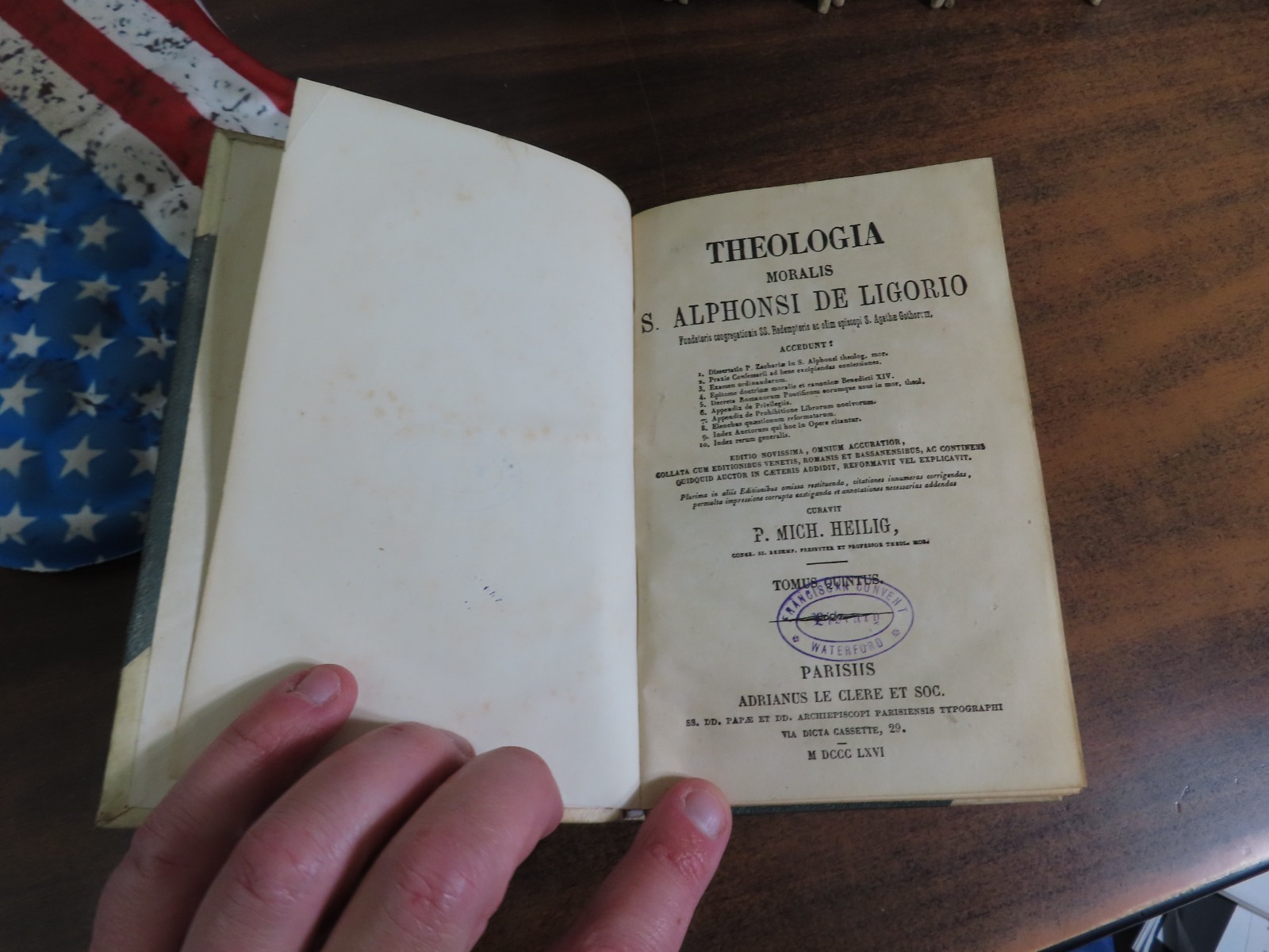 Theologia Moralis S Alphonsi De Ligorio 1866 Sancti St 7 Books in 5 Volumes