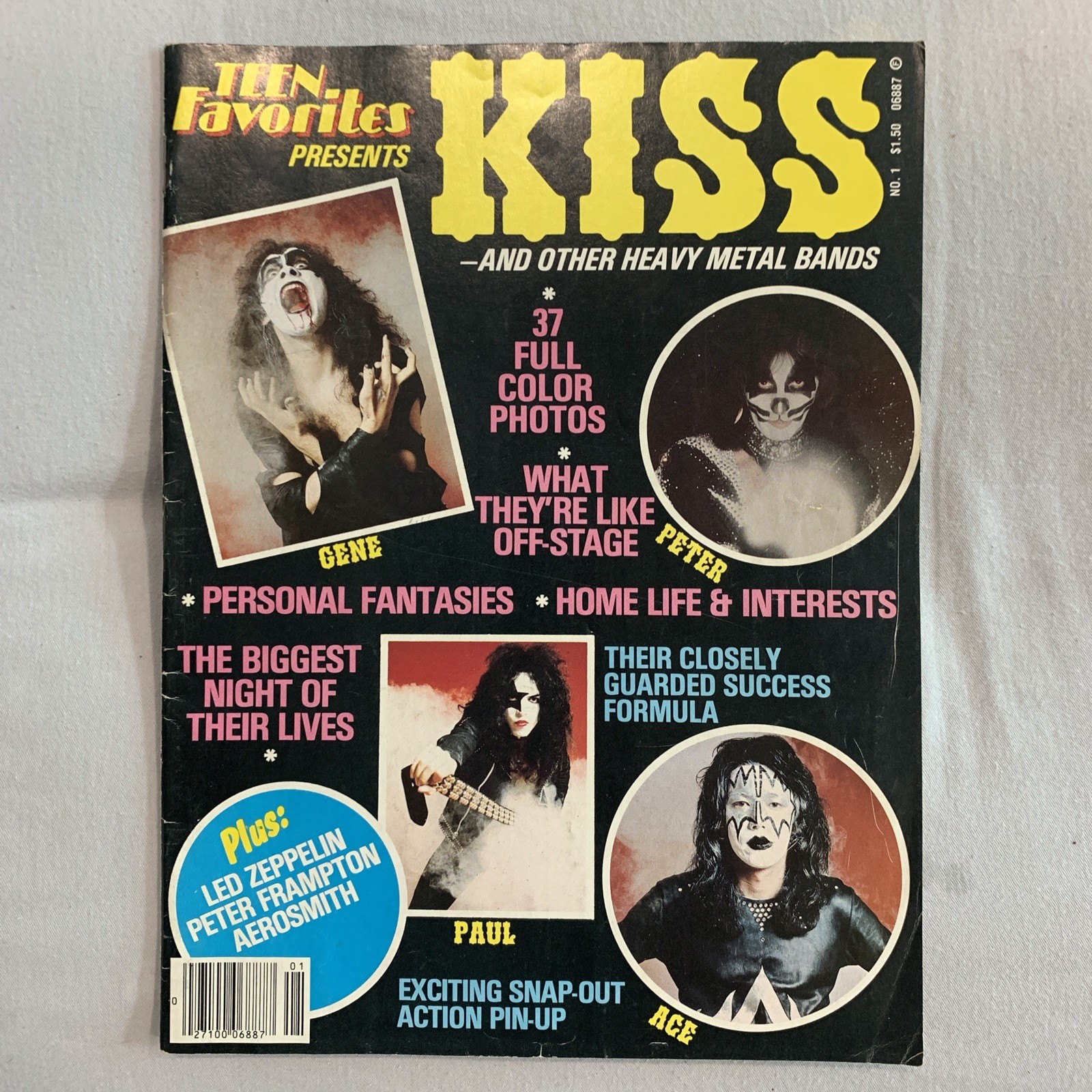 Teen Favorites Presents : KISS – Vintage 1978 Magazine – & Other Metal Bands