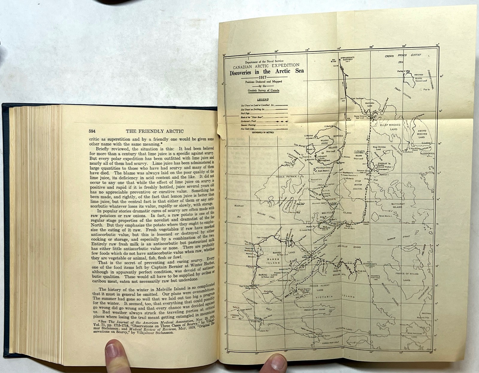 1921 FRIENDLY ARCTIC FIVE YEARS POLAR REGIONS STEFANSSON MAPS ILLUSTRATED MEMOIR