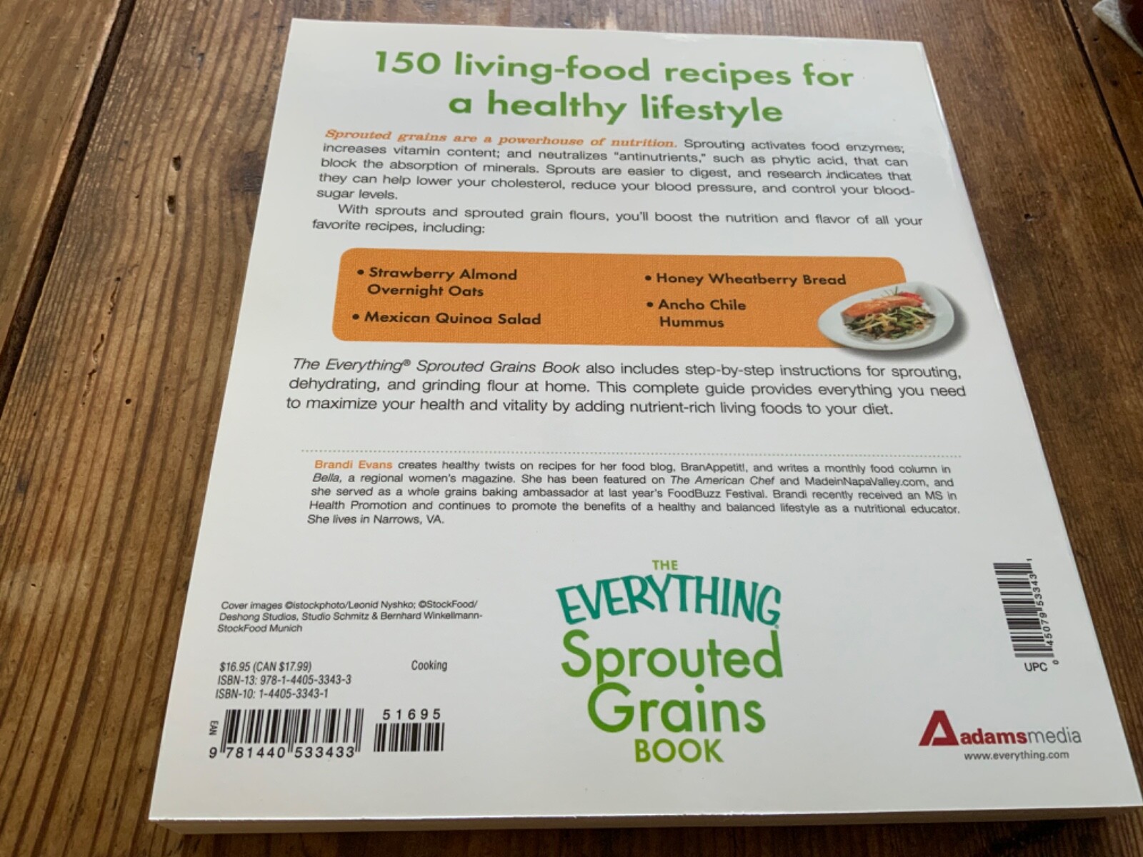 The Everything Sprouted Grains Book: A … by Evans, Brandi Paperback / softback
