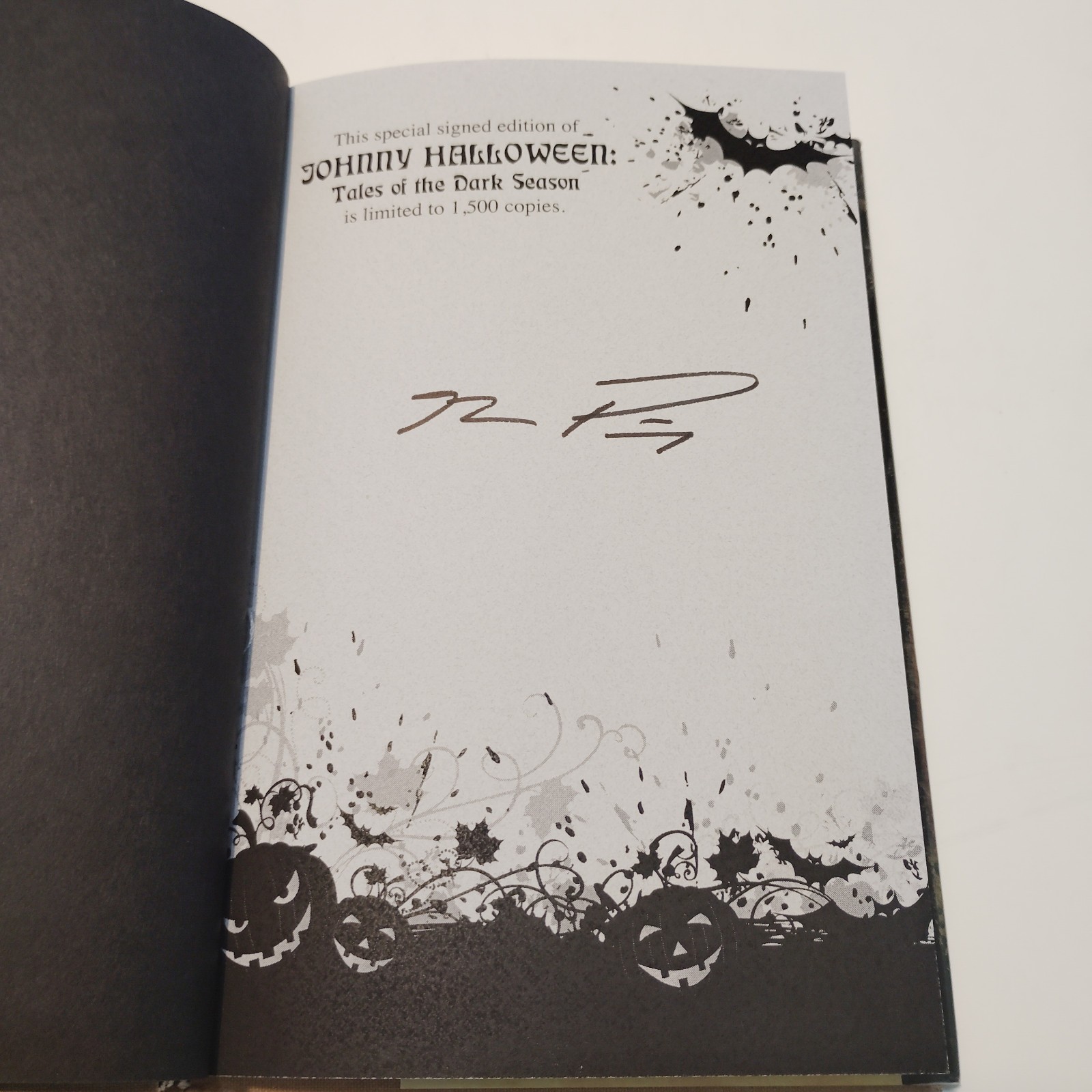 Johnny Halloween: Tales Of The Dark Season First Limited Edition Printing SIGNED