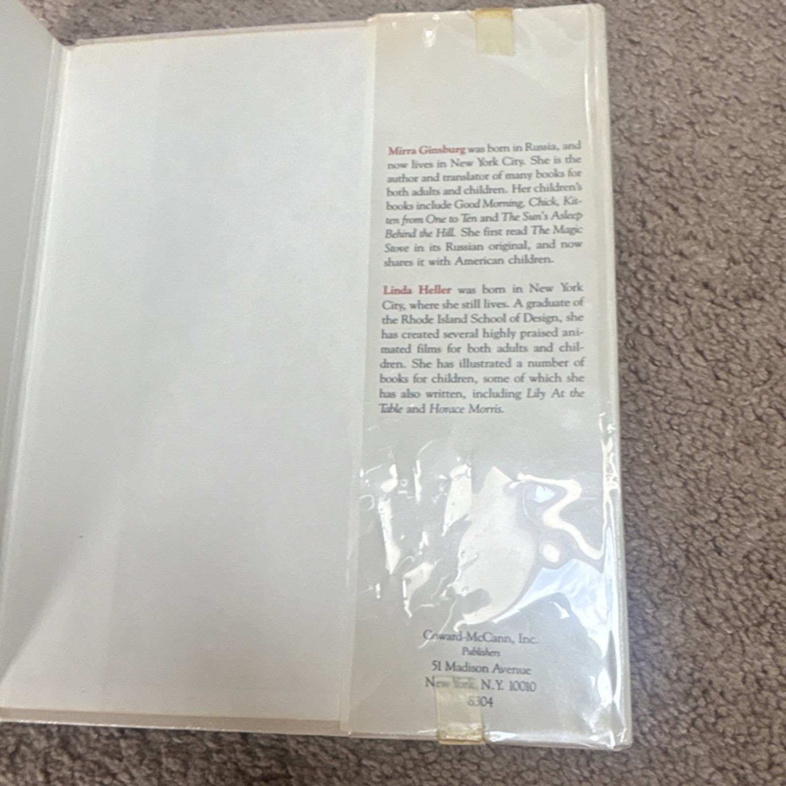 The Magic Stove by Mirra Ginsburg Illustrated Hardcover Fairy Tales Dust Jacket