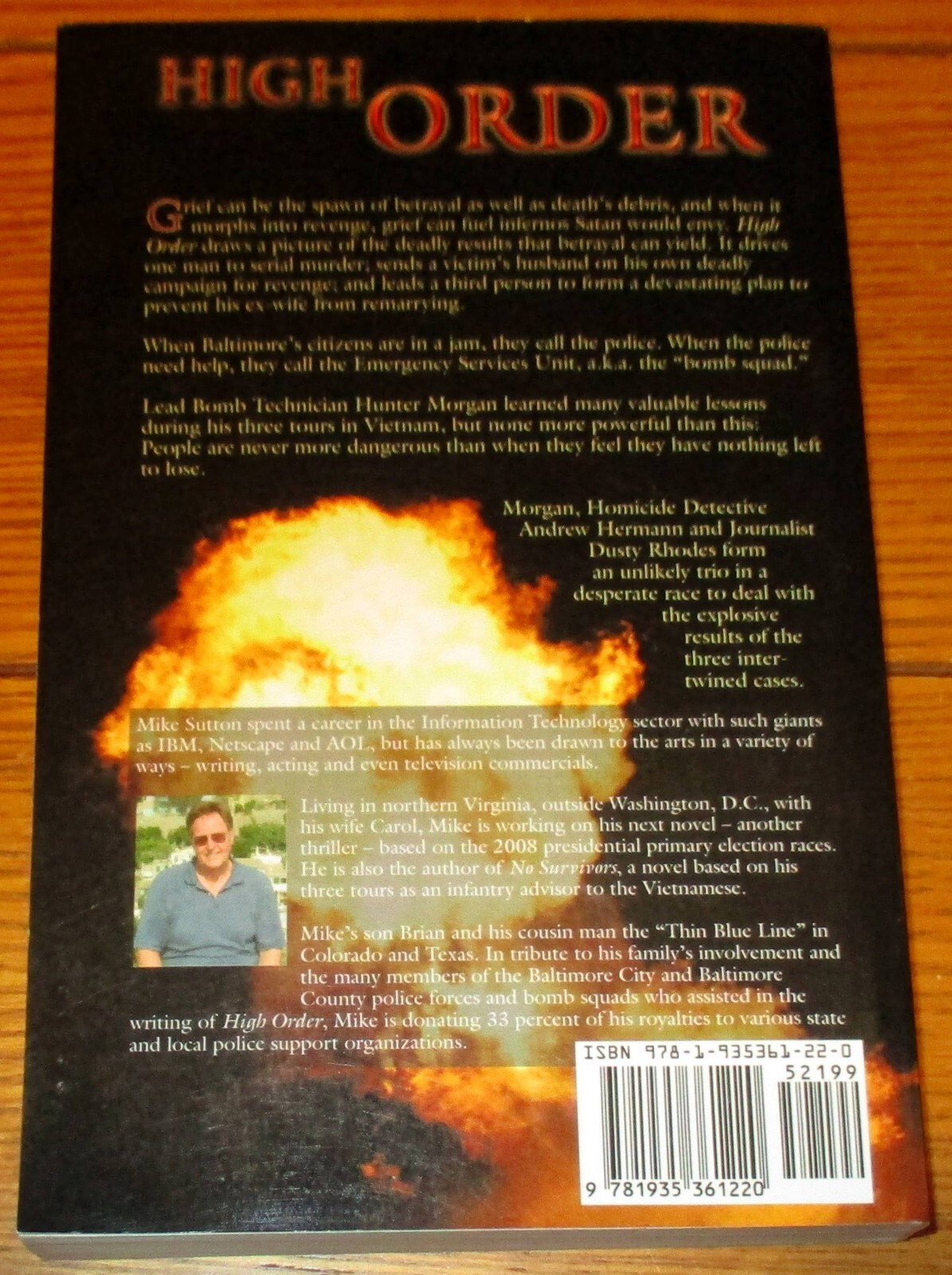 2009 High Order by Mike Sutton SIGNED First Printing Softcover Book 416 Pages