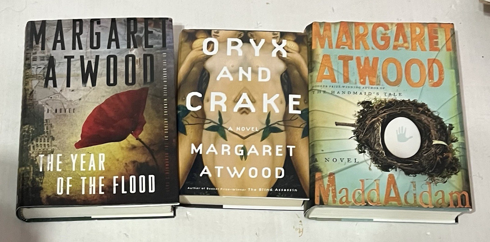 Margaret Atwood Madd Addam Trilogy 2 1st Print 1 BC Hardcovers w/ Dust Jackets