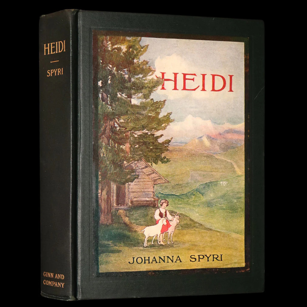 1900 Scarce Binding Variant – Heidi by Johanna Spyri, Colour Illustrated