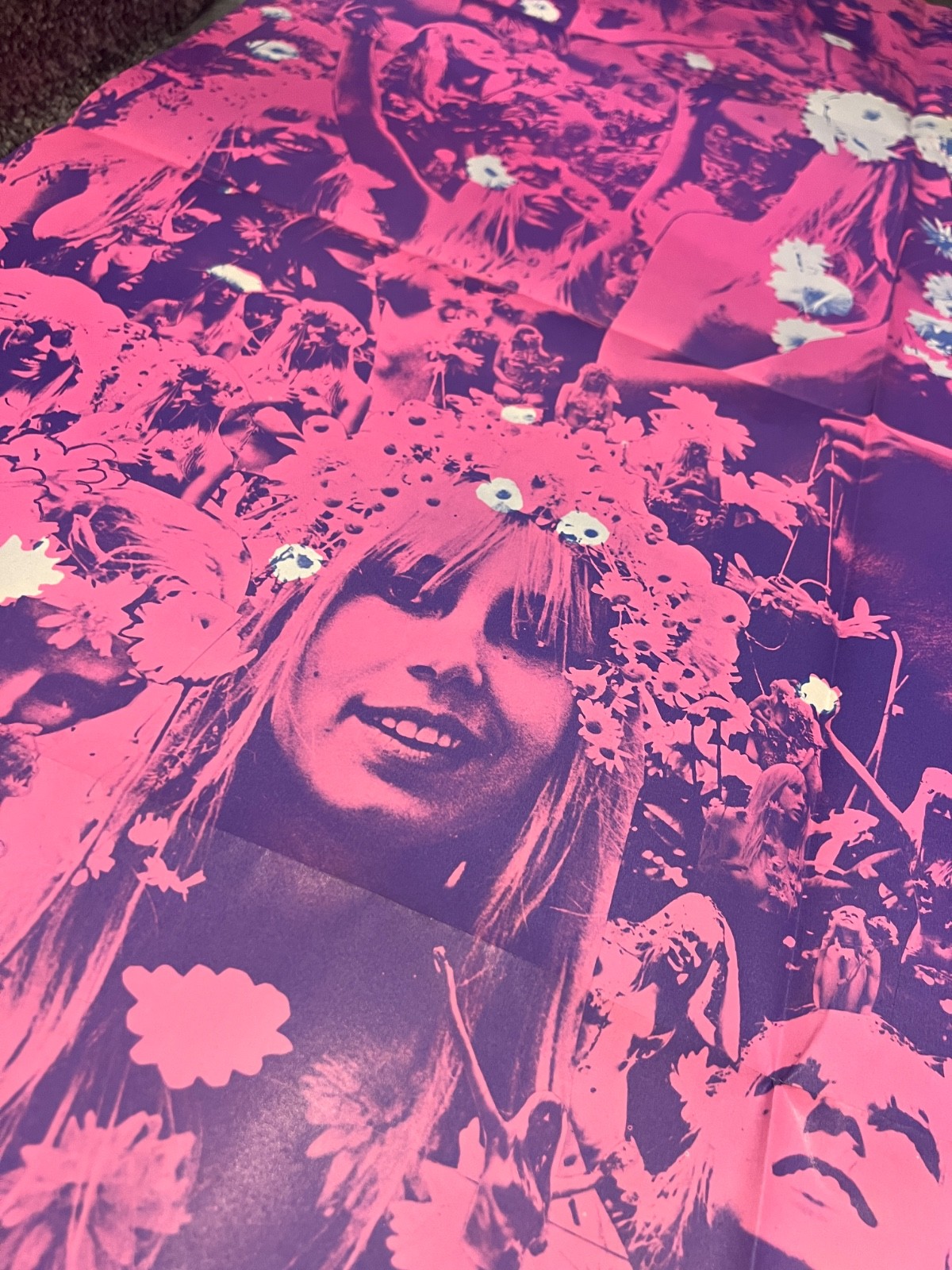 Oz Magazine Issue #5 1967 ‘Plant a flower child’ poster – RARE ORIGINAL