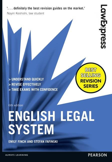 Law Express: English Legal System by Finch, Emily Book The Fast Free Shipping