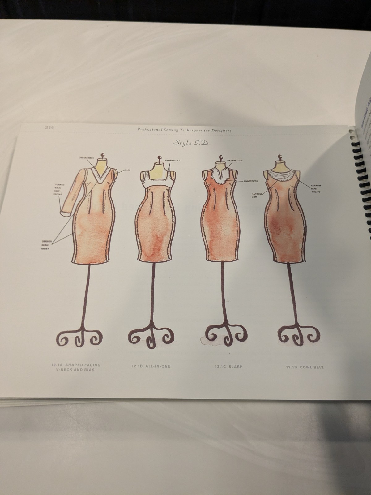 Professional Sewing Techniques for Designers Spiral Bound Julie Cole Read Desc