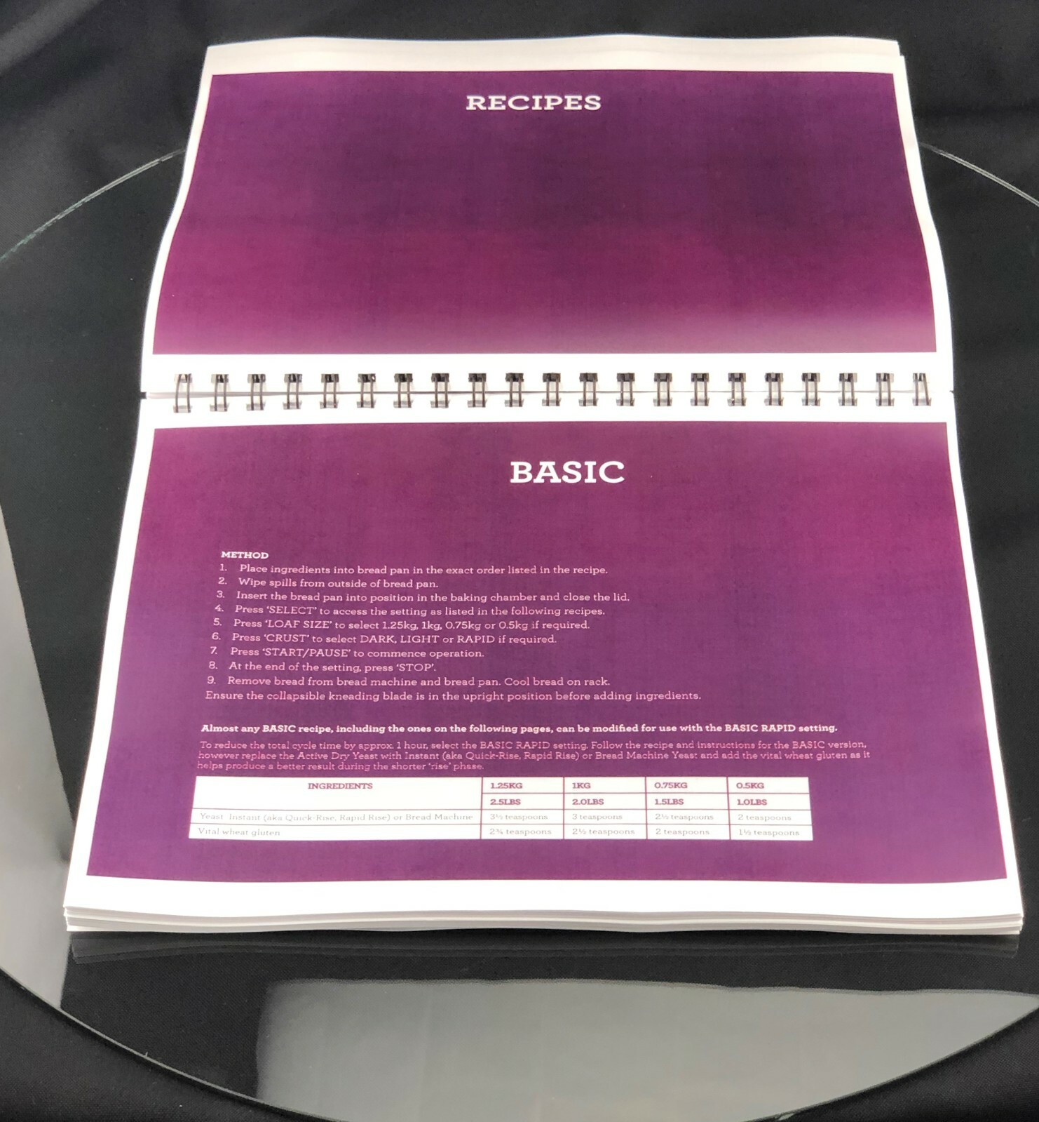 Breville BBM800 Manual Instructions Recipes Book Reprint for Bread Maker Machin