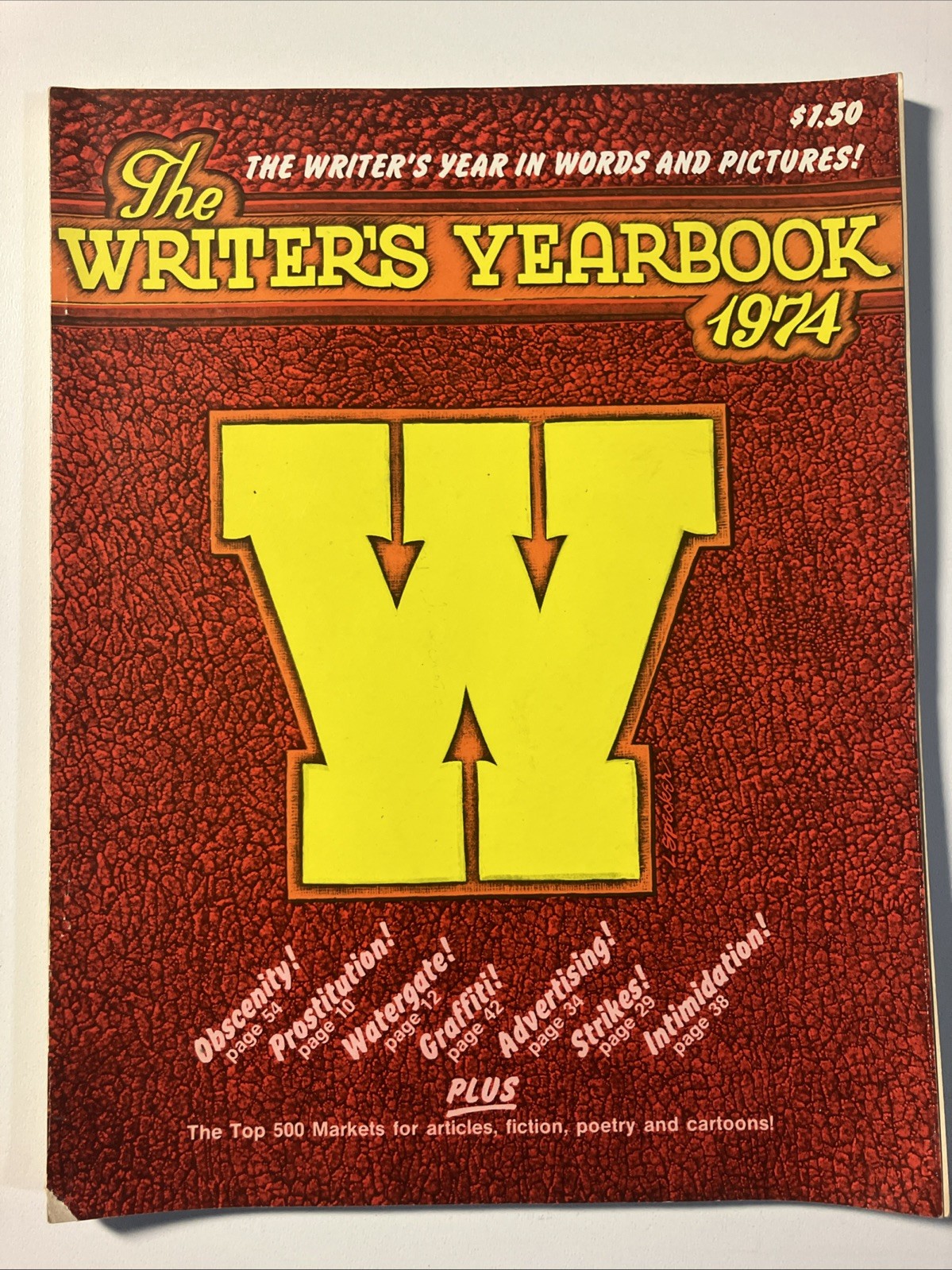 The Writer’s Yearbook 1974 144 Pages The Top 500 Markets